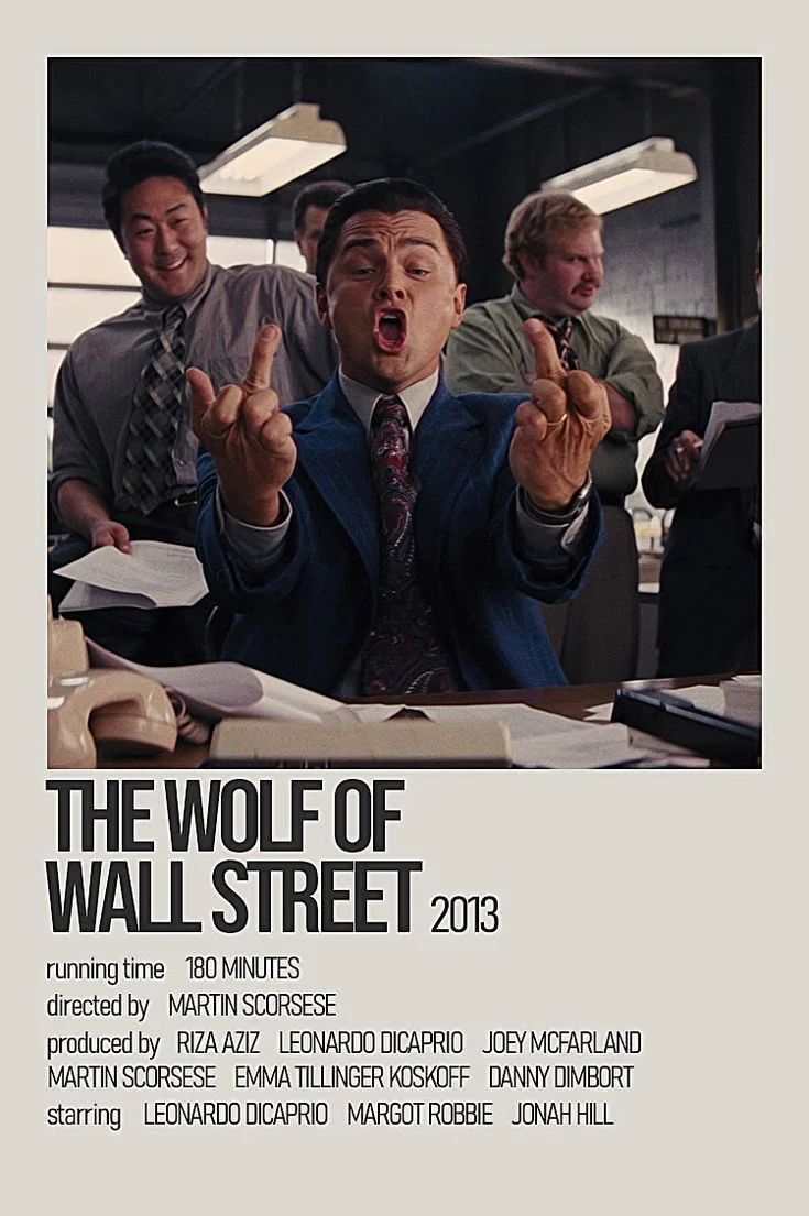 Wolf Of The Wall Street Poster